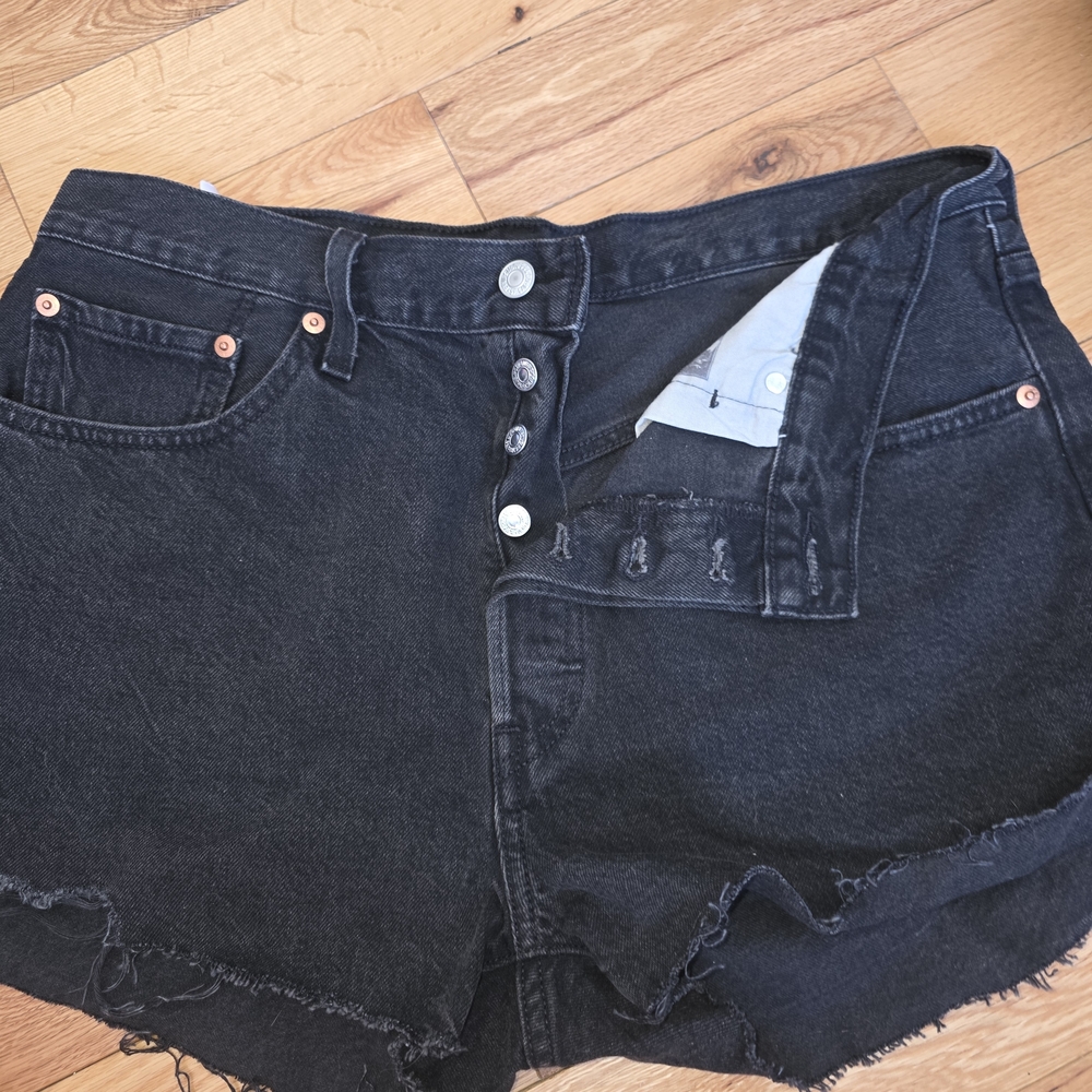Levi's Black Jean Shorts for Women
